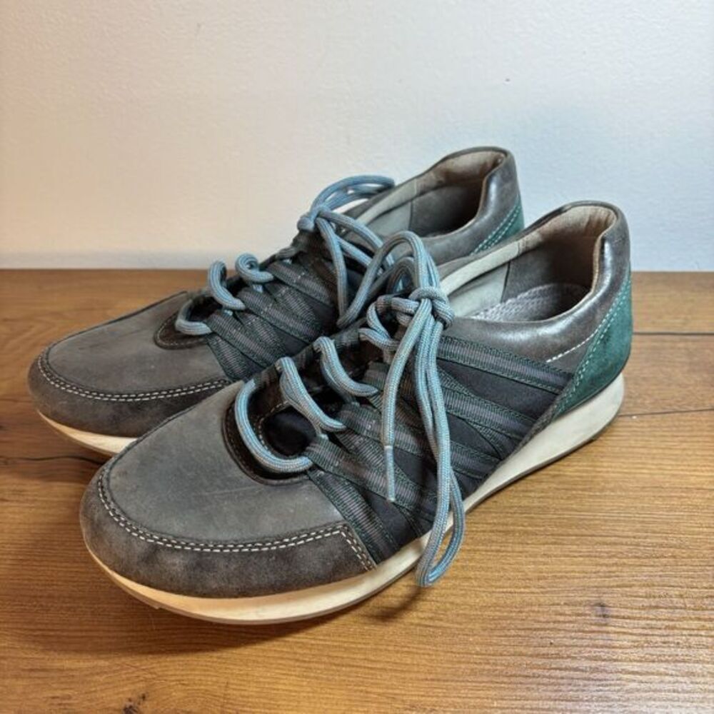Dansko Gabi Nubuck Women's Charcoal Lace Up Comfort Nursing Sneaker  Size 39 / 9